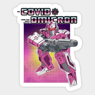 80s Robot Omicron Sticker